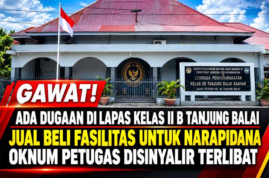 Gawat, Ada Dugaan Di Lapas Kelas II B Tanjung Balai Jual Beli Fasilitas Untuk Narapidana, Oknum Petugas Disinyalir Terlibat