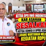 Ketua DPD IWO Indonesia Kab Asahan Kecam Ketua Komisi B DPRD, Larang Wartawan Meliput Sidang RDPU
