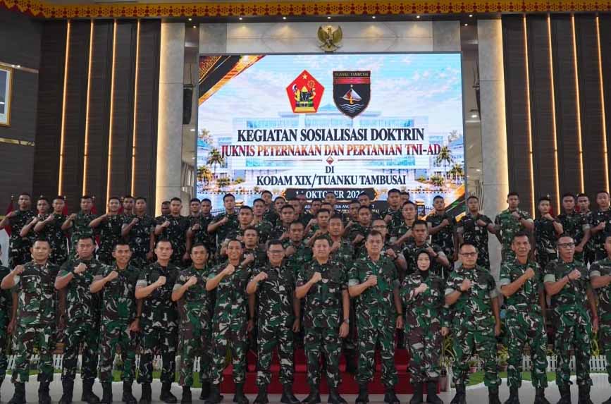 Kodam XIX/Tuanku Tambusai Perkuat Peran Yonif TP, Sosialisasi Juknis Pertanian dan Peternakan