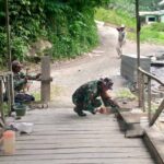 Kodim 0205/TK Bangun Jembatan Beton di Kuta Kepar, Progres Capai 57,20 Persen
