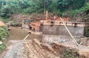 Kodim 0212/TS Bangun Jembatan Beton di Simaninggir, Progres Capai 52 Persen