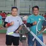 Pangdam XIX/Tuanku Tambusai Mayjen TNI Agus Hadi Waluyo Pererat Silaturahmi Melalui Pertandingan Tenis Persahabatan