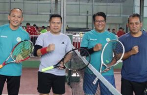 Pangdam XIX/Tuanku Tambusai Mayjen TNI Agus Hadi Waluyo Pererat Silaturahmi Melalui Pertandingan Tenis Persahabatan
